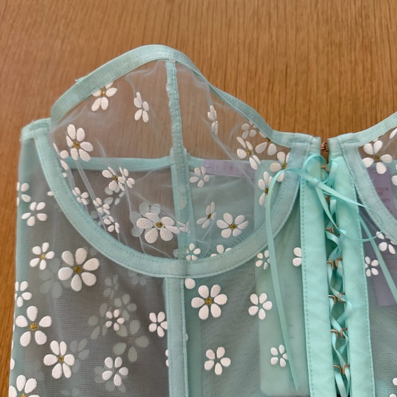 Savage X Fenty Daisy Sheer Corset - Picture 2 of 4